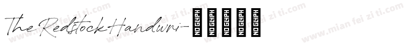 The Redstock Handwri字体转换